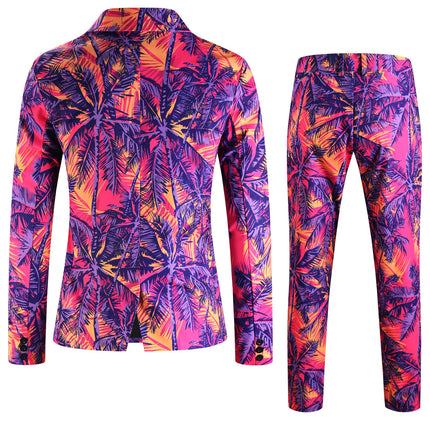 Men's Print Suit #2TZ2507 - Suits | Multicolour / M