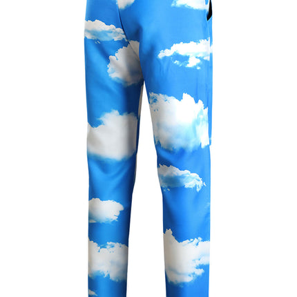 Fresh White Cloud Casual Trousers - Pants | Blue / M
