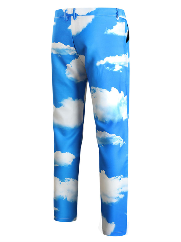 Fresh White Cloud Casual Trousers