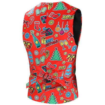 Men's Colorful Printed Vest Suit #2TZMK636 - Suits | Multicolour / M