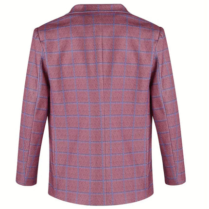 Men's Elegant Plaid Blazer #25060911 - Blazers | Blue / S