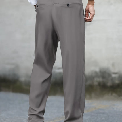 Men's Classic Straight Pants #25627025 - Pants | Deep gray / S