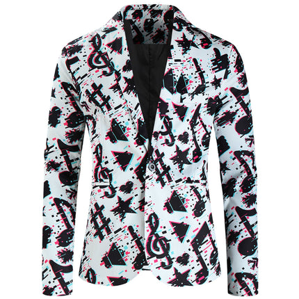 Men's Print Suit #2TZ316 - | Multicolour / M