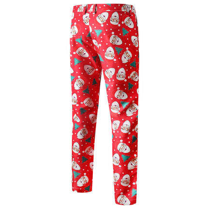 Men's Christmas Printed Vest Suit #2TZMK54 - Suits | Multicolour / M