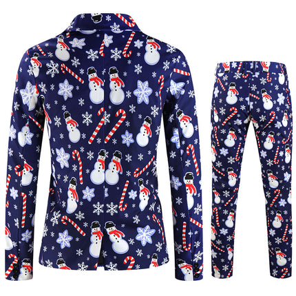 Men's Christmas Printed Suit #2TZ656 - Suits | Multicolour / M
