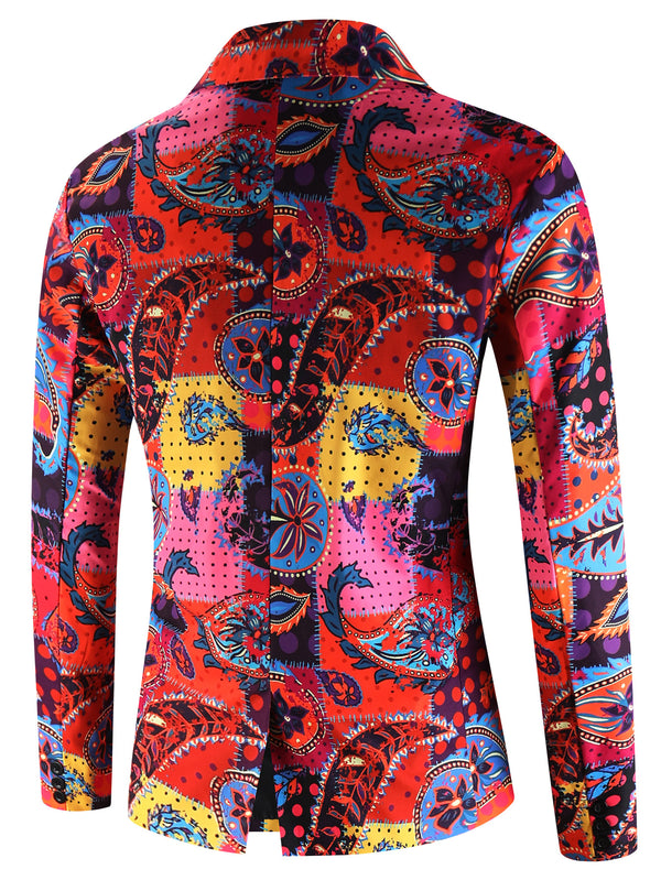 Men's Print Suit #2TZ2505