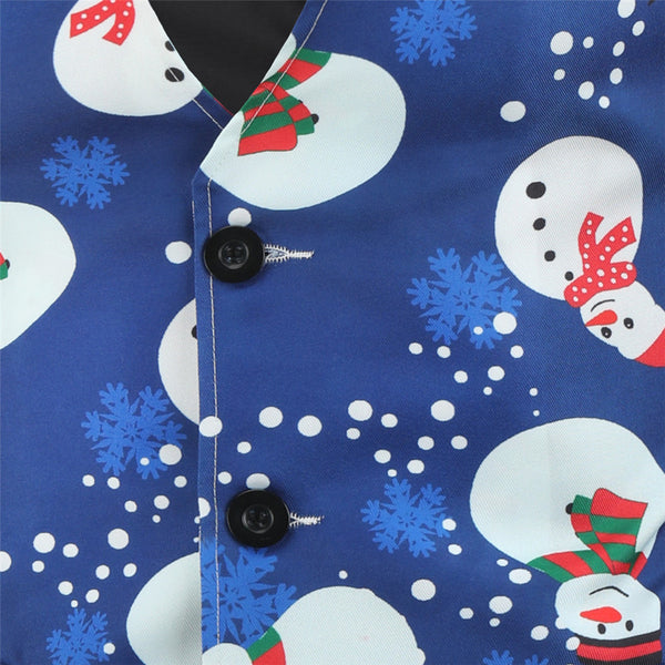 Men's Christmas Print Vest #MJ023