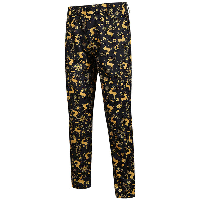 Men's Christmas Print Pants #XK631 - Pants | Multicolour / M