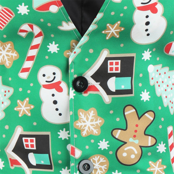 Men's Christmas Print Vest #MJ031