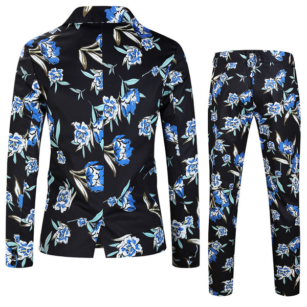 Men's Floral Print Elegant Suit #2TZ182