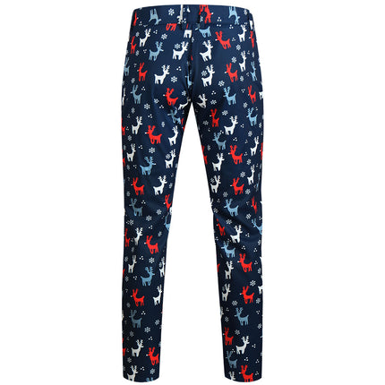 Men's Christmas Elk Print Suit #2TZ633 - Suits | Multicolour / M
