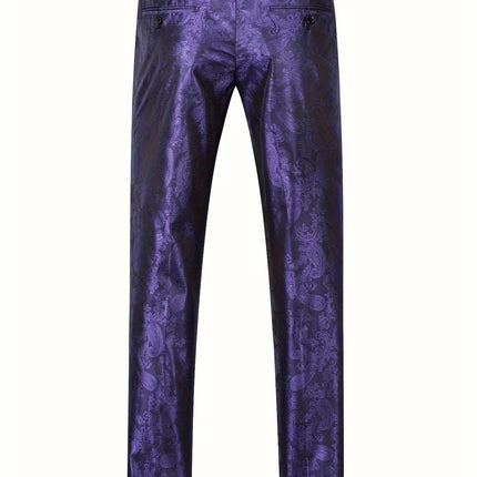 Men's Print Suit #25062395 - Suits | Burgundy / XS
