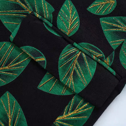 Men's Leaf Pattern Jacquard Blazer  #S8516