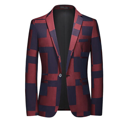 Men's Geometric Statement Blazer  #S8532-2