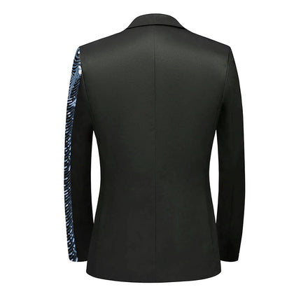 Men's Silver Sequins Blazer  #S8240