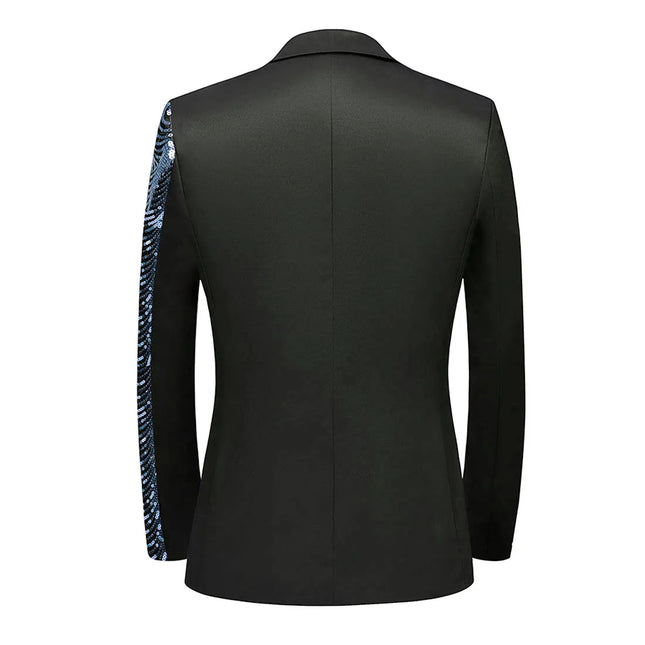 Men's Silver Sequins Blazer  #S8240