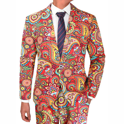Men's Colorful Paisley Suit #2TZ