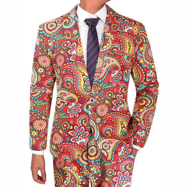 Men's Colorful Paisley Suit #2TZ