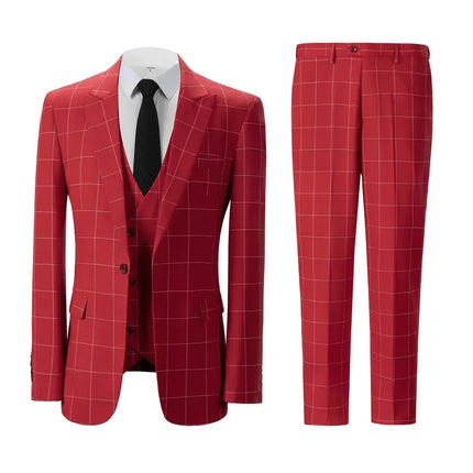 Men's 3pcs Suit #303 - | Beige / XXS