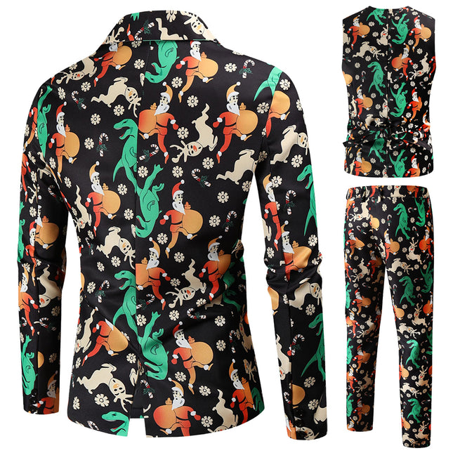 Men's Colorful Three Piece Suit #3TZMK49 - Suits | Multicolour / M