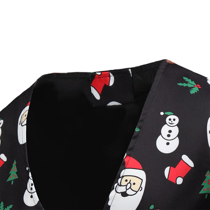 Men's Christmas Printed Vest Suit #2TZMK46 - Suits | Multicolour / M