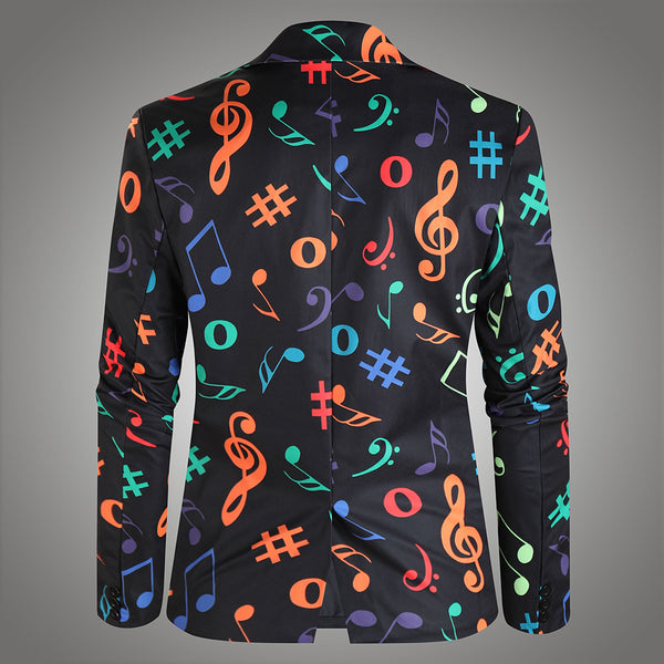 Men High Quality Print Blazers