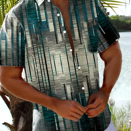 Men's Summer Print Shirt #25060915 - | Color3 / L