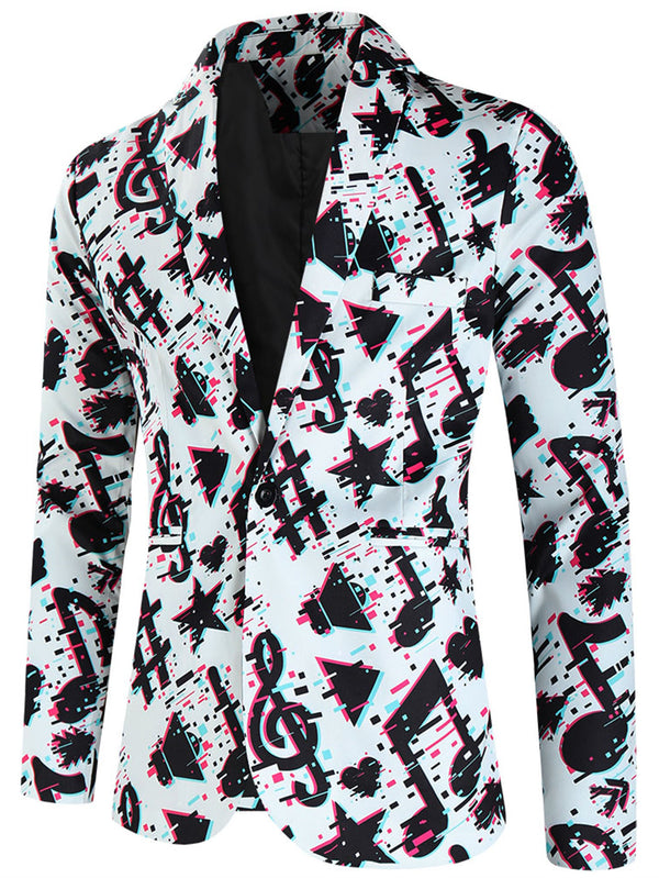 Men's Multi-color Printed Suit#2TZ-XX316