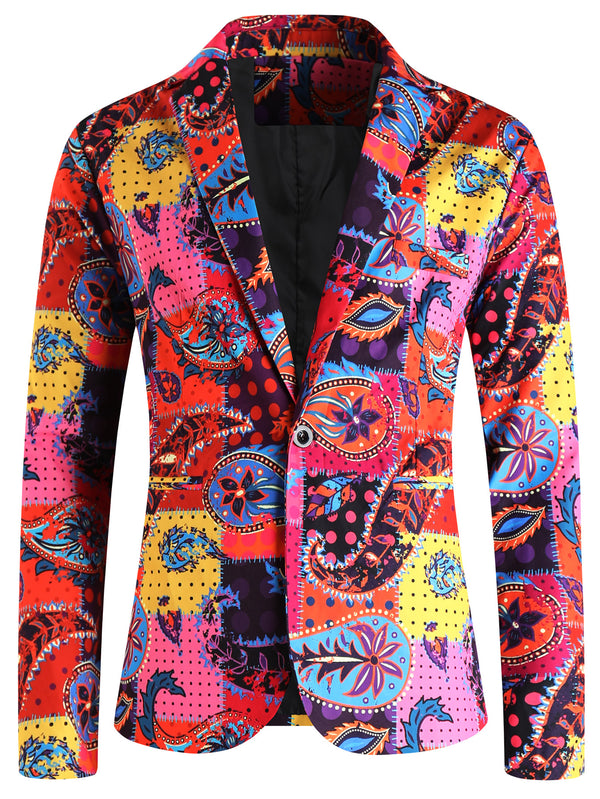 Men's Print Suit #2TZ2505
