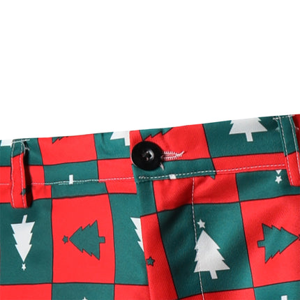 Men's Christmas Printed Vest Suit #2TZMK43 - Suits | Multicolour / M