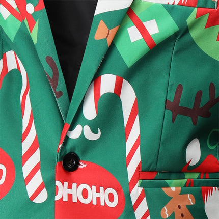 Men's Christmas Three Piece Suit #3TZMK50 - Suits | Multicolour / M