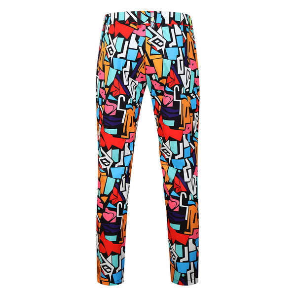 Men's Geometric Print Suit #2TZ-XX176