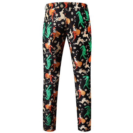 Men's Colorful Printed Pants #XK49 - Pants | Multicolour / M