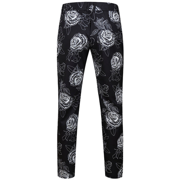 Men's Rose Printed Suit #2TZ-XX174
