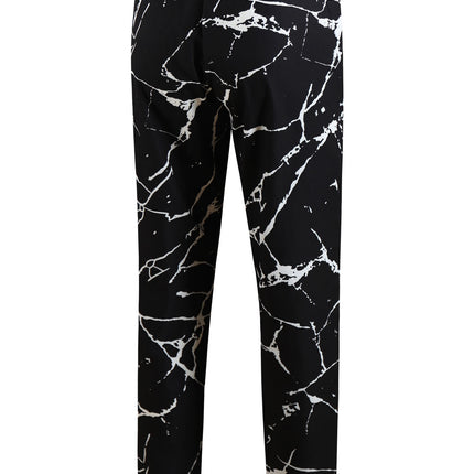 Black Casual Lightning-Print Men's Pants - Pants | Black / M