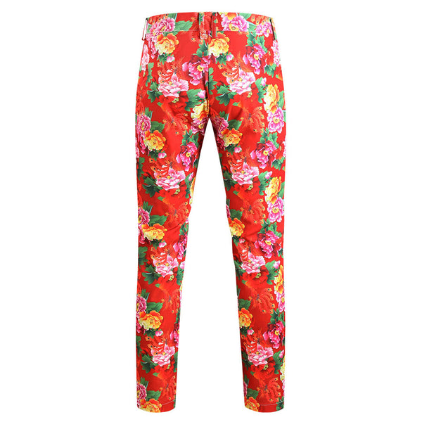 Men's Floral Printed Suit #2TZ901