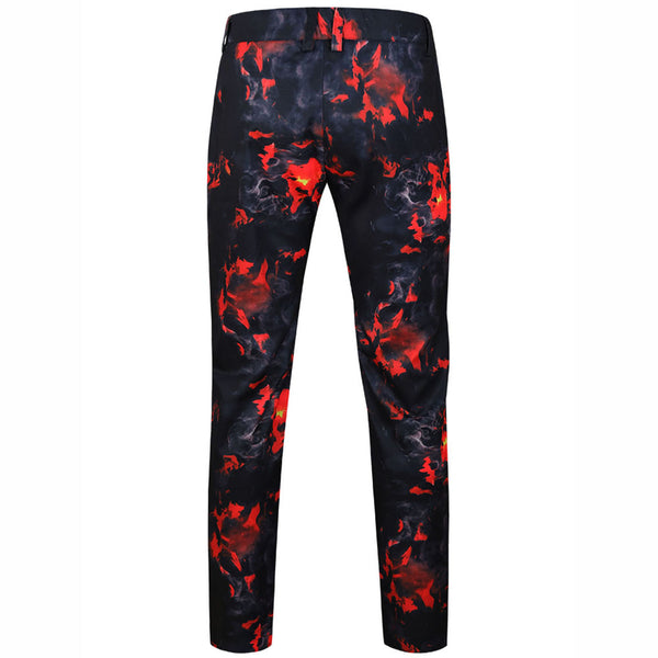 Men's Flame Print Suit #2TZ-XX175