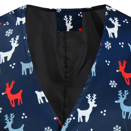 Men's Christmas Elk Vest Suit #2TZMK633 - Suits | Multicolour / M