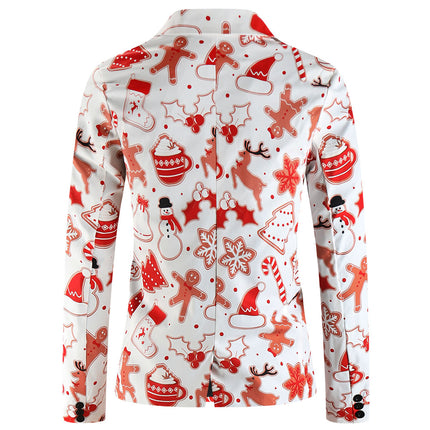 Men's Christmas Printed Suit #2TZ654 - Suits | Multicolour / M
