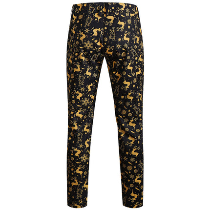 Men's Christmas Print Pants #XK631 - Pants | Multicolour / M