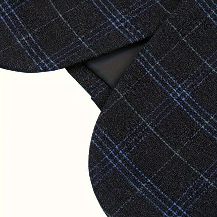 Men's 3pcs Plaid Suit #25061771 - Suits | Blue / XS