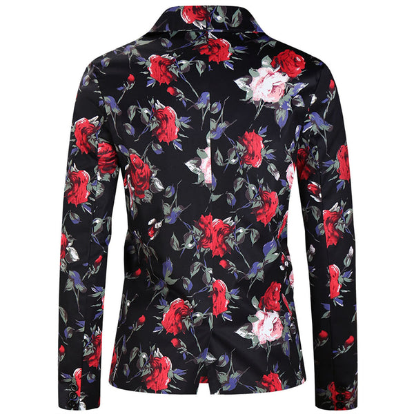 Men's Floral Print Suit #2TZ180
