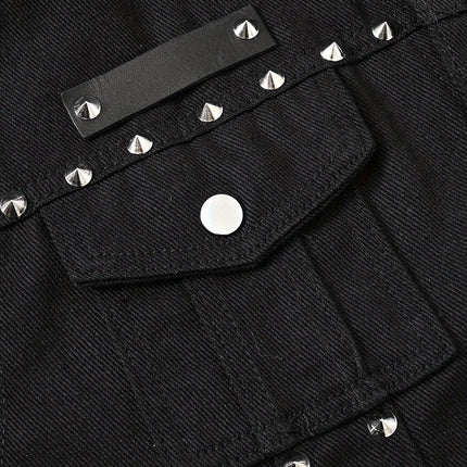 Men’s Denim Rivet Vest #25625013 - Vests | Black / S