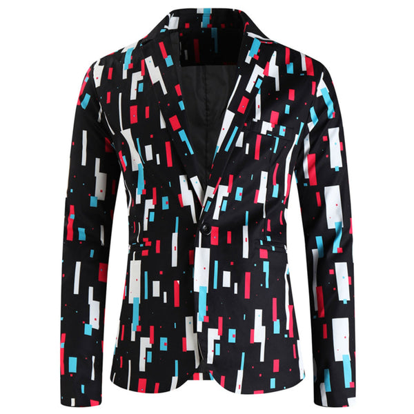 Men's Geometric Block Suit #2TZ-XX1138
