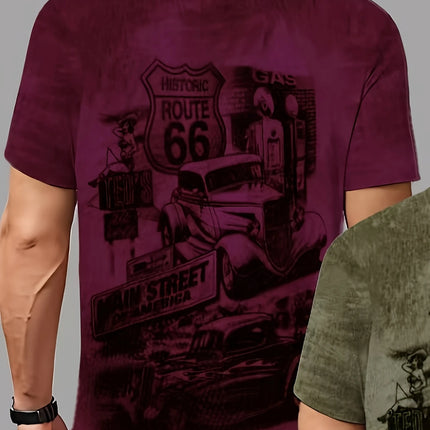 Men's Printed Comfy T-shirt #25701037 - | Khaki / S