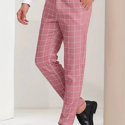 Men's Classic Plaid Pants #25061772 - Pants | Yellow / S
