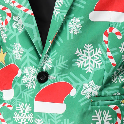 Men's Christmas Three Piece Suit #3TZMK53 - Suits | Multicolour / M
