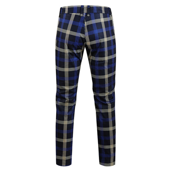 Men's Classic Plaid Suit #2TZ6021
