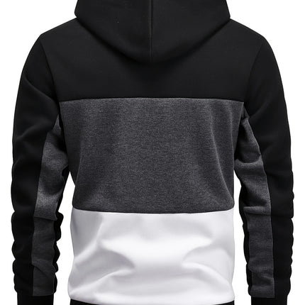 Men's Color Block Hoodie #25701040 - | Army Green / S