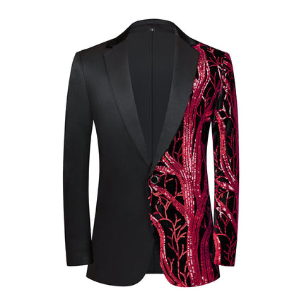 Men's Elegant Sequin Blazer #25062392 - Blazers | Red / XS